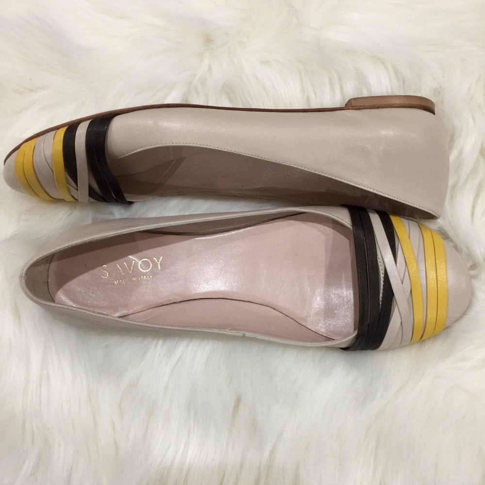 SAVOY Ballet Flats, Vero Cuoio, Women’s Size US 9